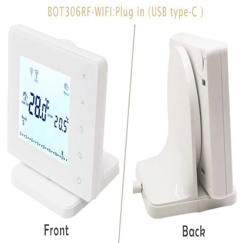 Termostat smart wireless BEOK BOT306RF-WiFi incalzire gas Termostat smart wireless BEOK BOT306RF-WiFi incalzire gas